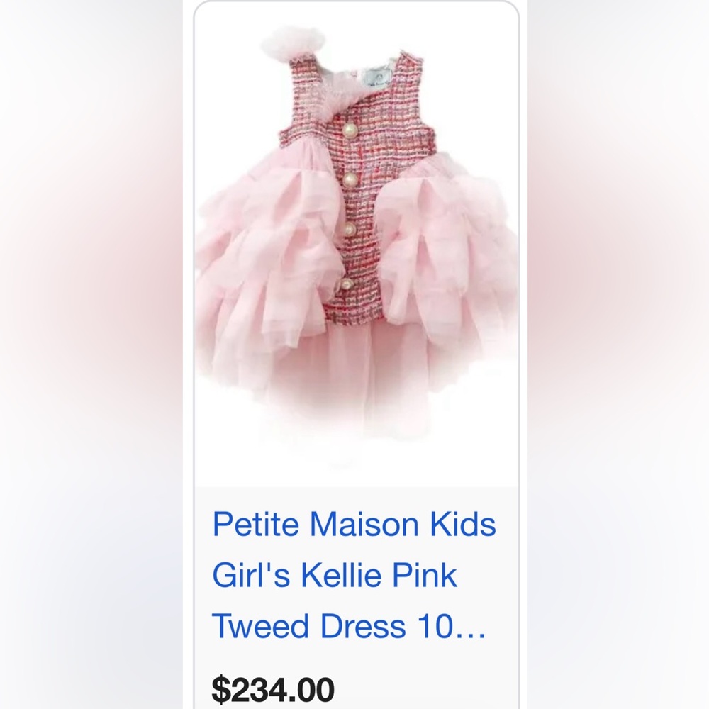 Charming Pink Ruffled Dress for Kids